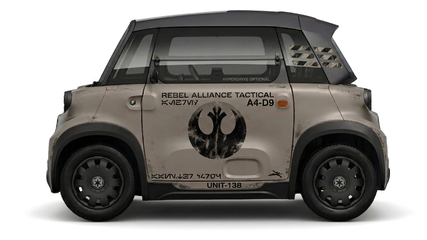 KI generiertes Star Wars Rebellen Einsatzfahrzeug