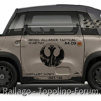 KI generiertes Star Wars Rebellen Einsatzfahrzeug